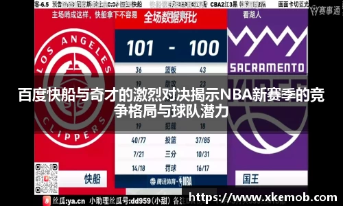 百度快船与奇才的激烈对决揭示NBA新赛季的竞争格局与球队潜力